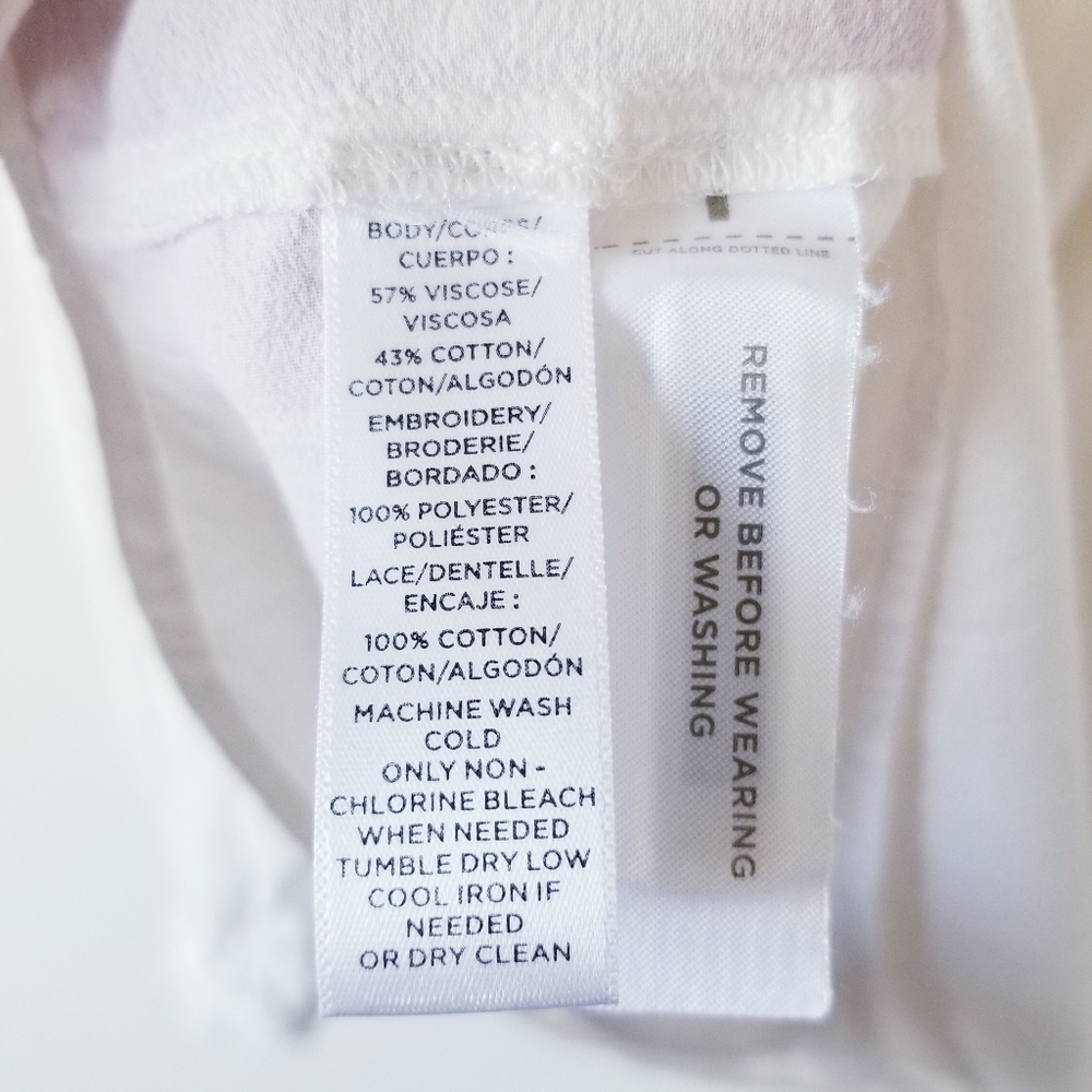 Loft White Peasant Top - Picture 4 of 5
